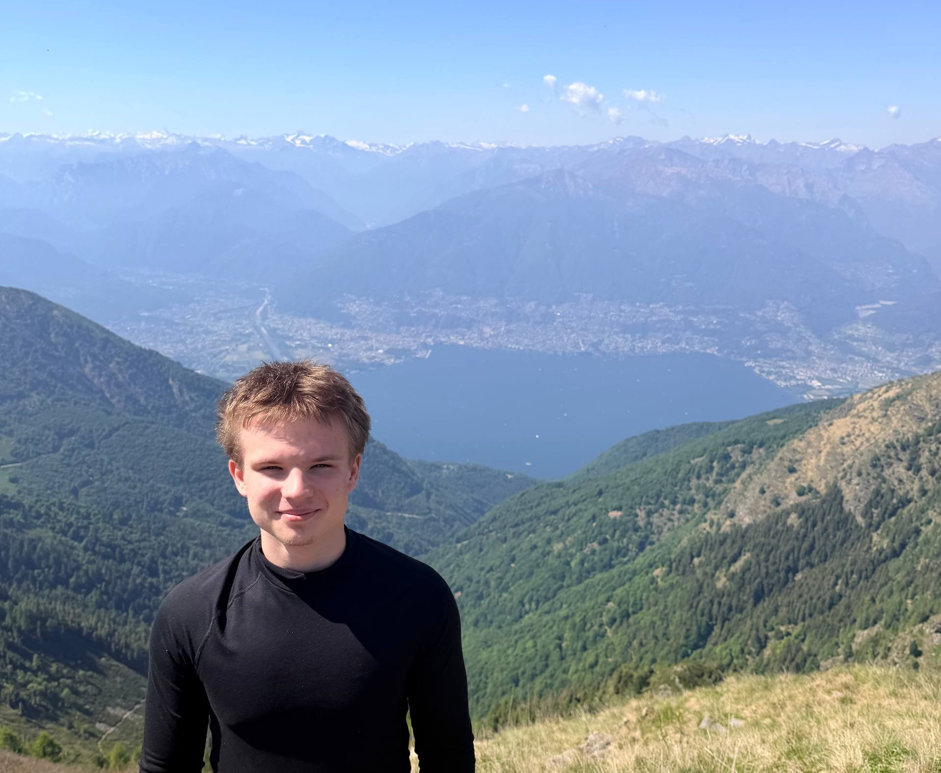 Dmytro Nesen at Monte Tamaro, Ticino